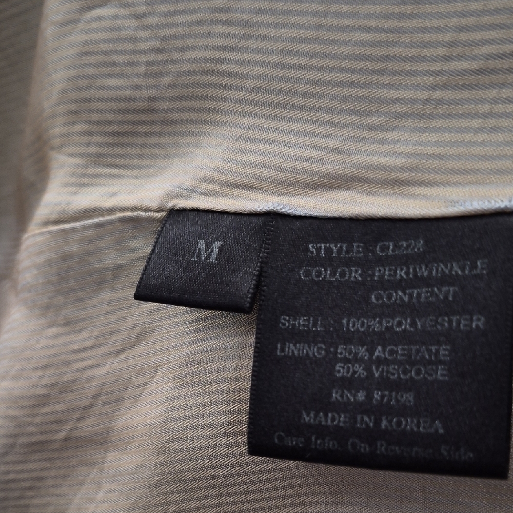 Dusty Blue Lightweight Trench Coat - Picture 13 of 14